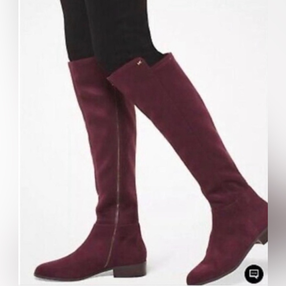 Michael Kors Over the Knee Burgundy Boots
